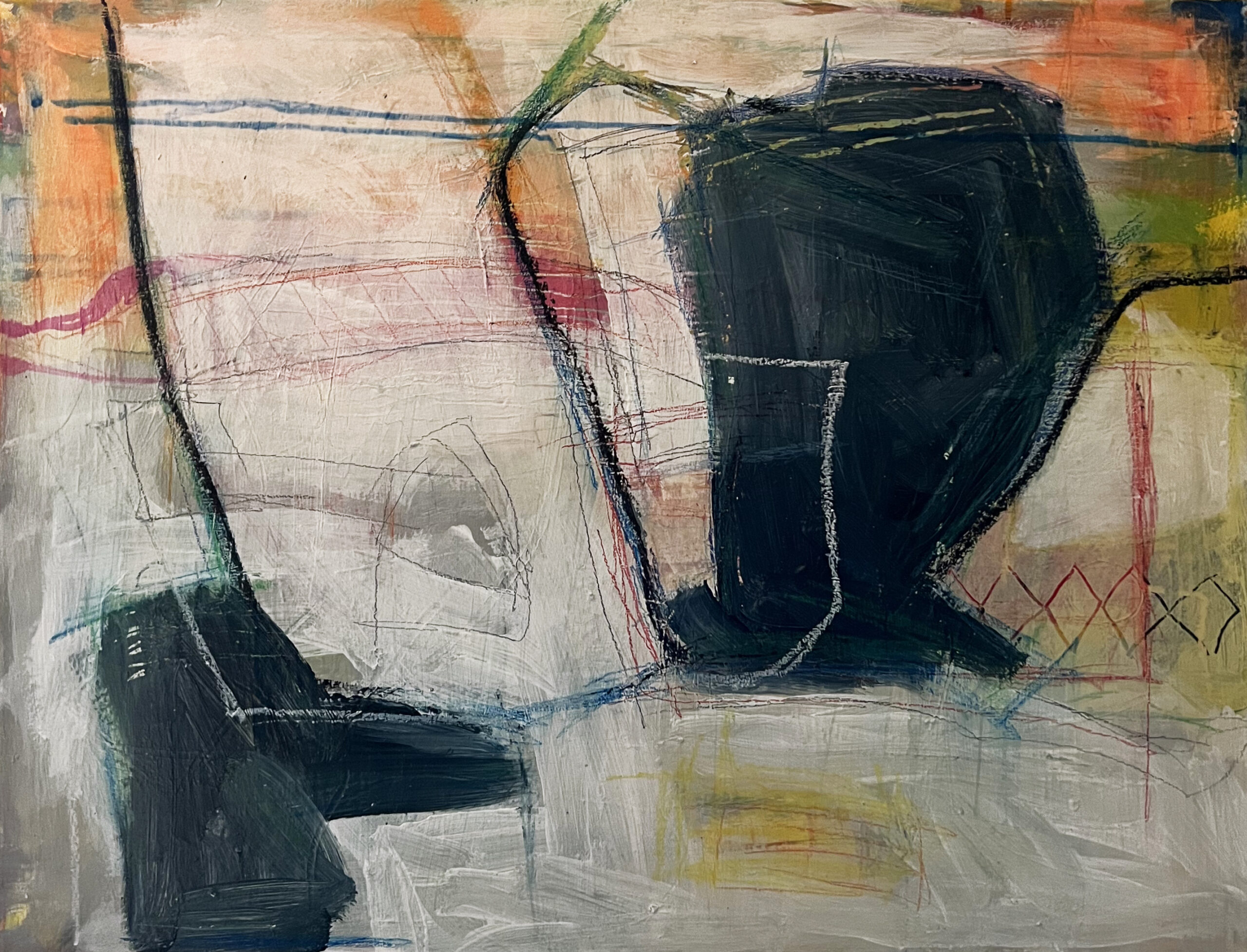 ohne-titel-16 Ohne Titel (36), Acryl-Mischtechnik auf Leinwand, 60 x 80 cm, 2025